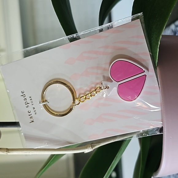 kate spade Accessories - Kate Spade Heart Bag Charm / Keychain NWT